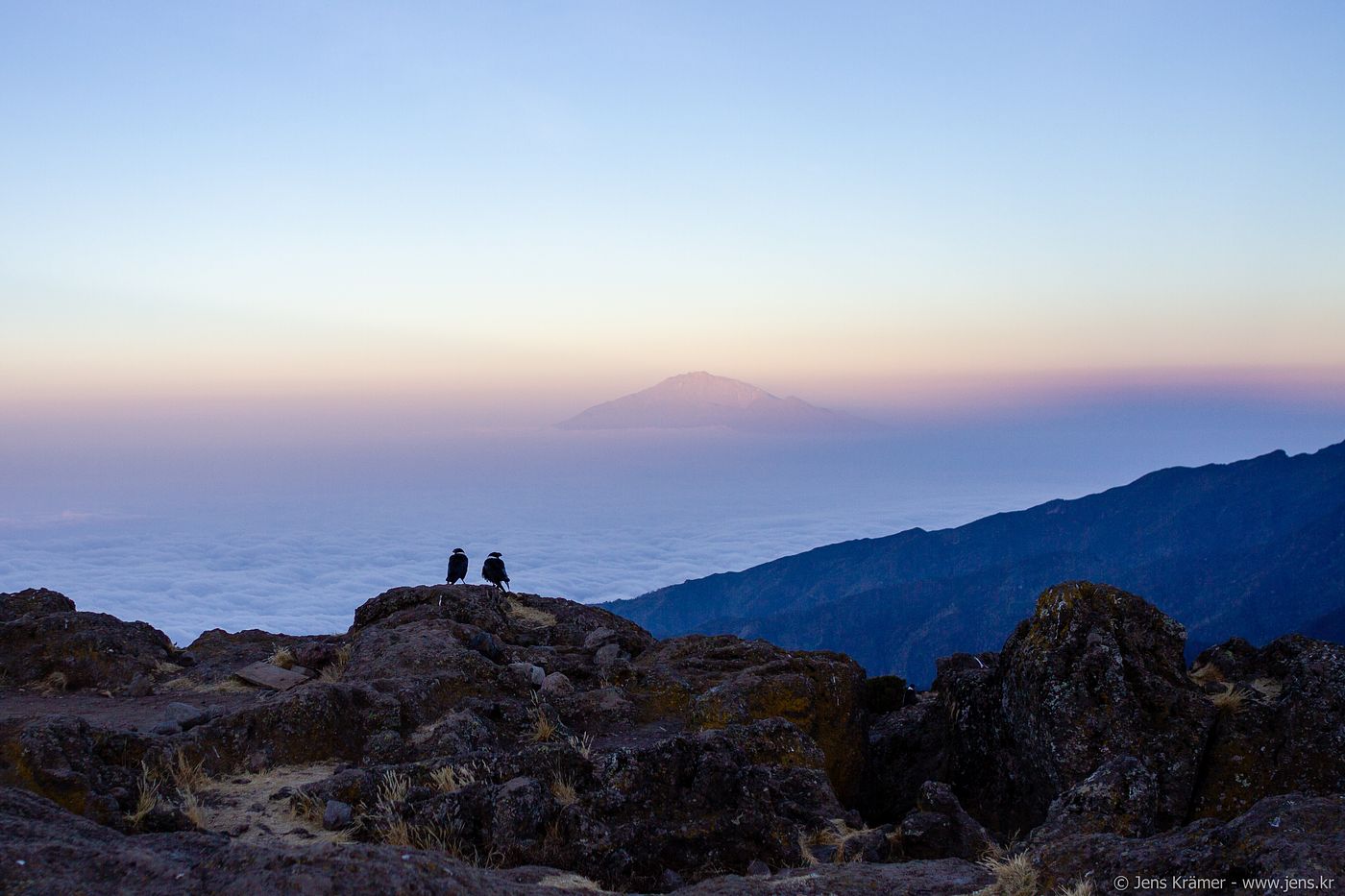 Mt. Meru as Seen From Shira Camp