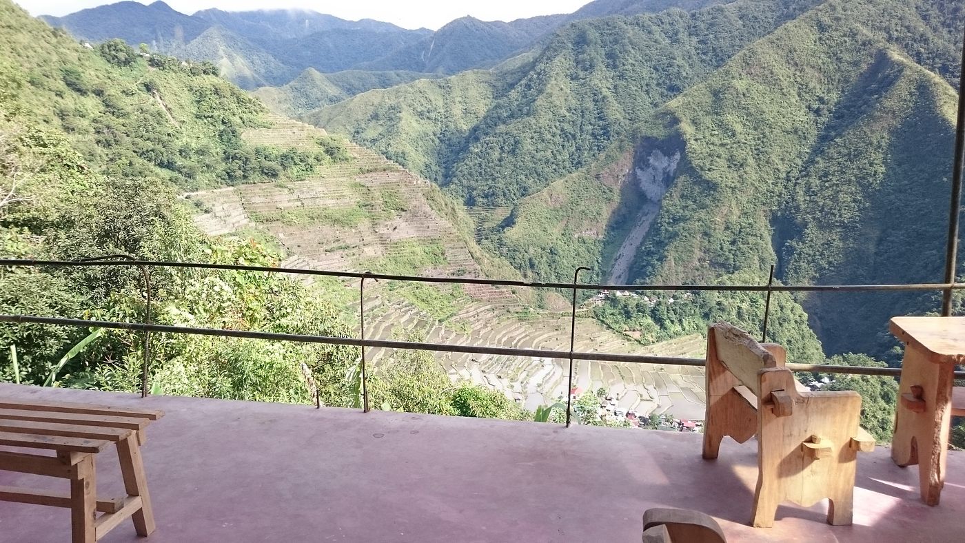 View from the Terrace of Batad Top Viewpoint Homestay